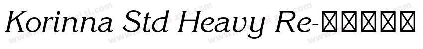 Korinna Std Heavy Re字体转换